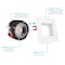 Luxrite 4 Inch Square LED Recessed Downlights 5 CCT Selectable 2700K-5000K 15W 1100LM Dimmable Baffle 4-Pack LR24950 LR24955-4PK - alternate 8